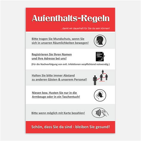 Personen ab 6 jahren, die zum beispiel ein lokal besuchen, zum frisör gehen oder eine veranstaltung besuchen, müssen einen nachweis anmeldepflicht für veranstaltungen ab 100 personen. Corona Regeln als Aufkleber bestellen