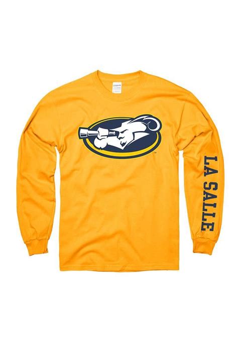 Show Off Your Team Pride In This La Salle Explorers Gold Logo Long