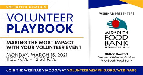 Volunteer Memphisvolunteer Playbook Webinars Volunteer Memphis