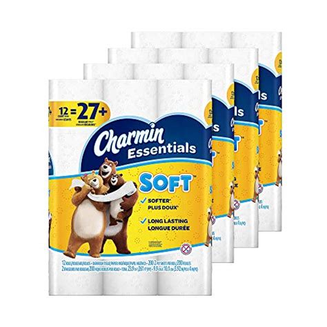 Charmin Essentials Soft Giant Toilet Paper Rolls 48 Count Smoothrise