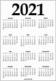 2021 Calendar Printable One Page Free – Free Download - Hipi.info