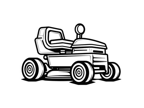 Wonderful Lawn Mower Coloring Page Coloring Page