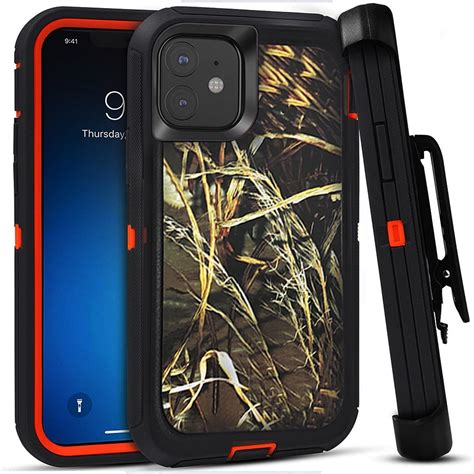 For Apple Iphone 11 Heavy Duty Defender Armor Hybrid Case Cover With