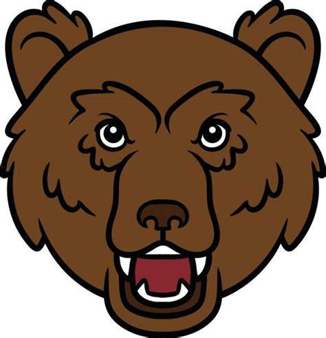 Royalty Free Grizzly Bear Face Clip Art Vector Images