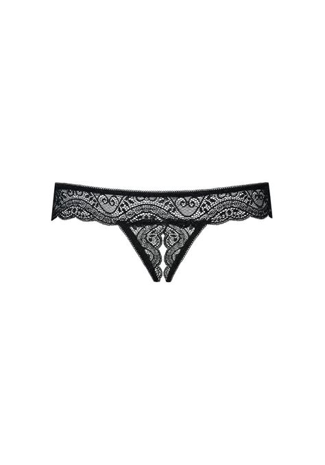 Miamor Black Crotchless Thong Open Crotch Ouvert Panties See Etsy 日本