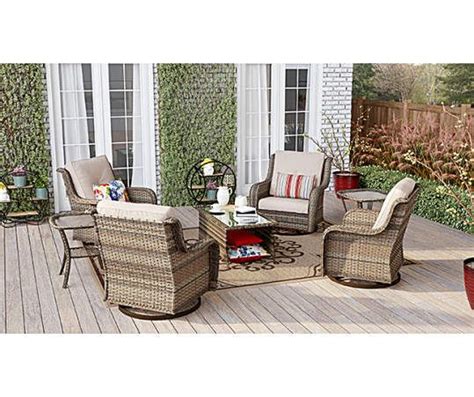 Real Living Oakmont Medium Space Gliders And Coffee Table Set Outdoor