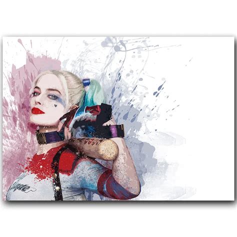 Suicide Squad Harley Quinn Movie Poster Home Decor Silk Poster Picture Print Wall Decor 30x45cm