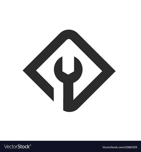 Repair Symbol Logo Icon Royalty Free Vector Image
