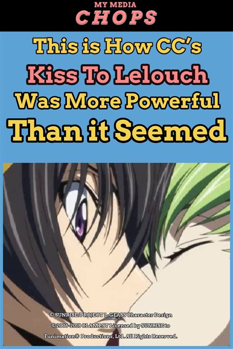 This Is How Cc S Kiss To Lelouch Was More Powerful Than It Seemed