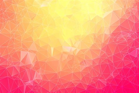 Pink And Yellow Polygonal Outline Mosaic Background 694636 Vector Art