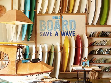There Are Many Surfboards On Display In This Shop