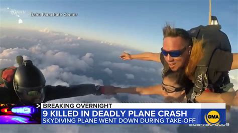 Hawaii Skydiving Plane Crashes In Oahu Killing 11 Youtube