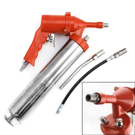 Power Tools Pneumatic Pistol Grip Grease Gun 3800psi With 8mm Oil Hose