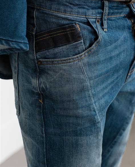 Jeans With Padded Knee Detail View All Jeans Man Denim Jeans