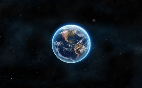 Planet Earth Earth Space Planet Glowing Hd Wallpaper Wallpaper Flare