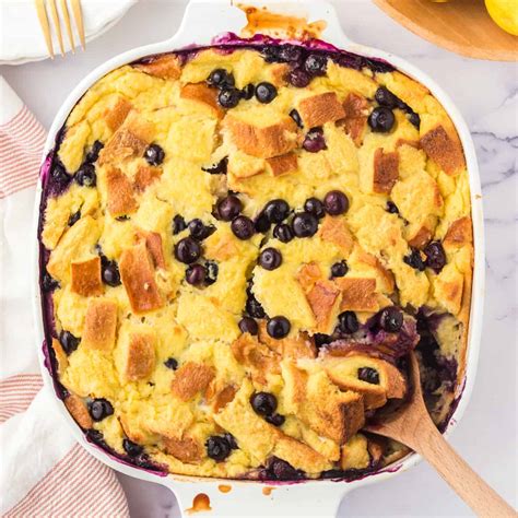 Lemon Blueberry Bread Pudding Recipe