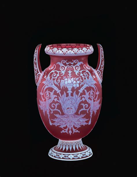 Cameo Vase By George Woodall About 1880 1890 Corning Museum Of Glass Red Glass Glass Art