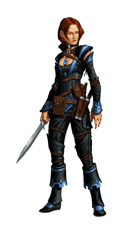 Female Human Rogue Or Magus Pathfinder PFRPG DND D D D Fantasy Female Character Concept