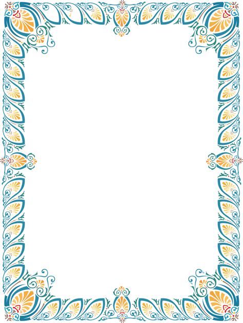 Gambar Frame Islamic Pin Oleh Behrouz Di Illumination Tezhip