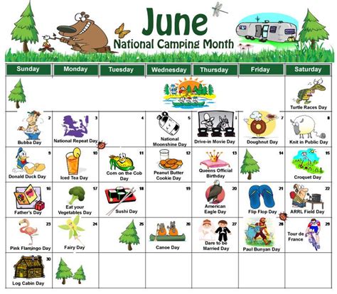 Free June 2013 Calender Holiday Calendar Daily Holidays National