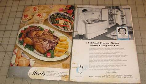 1955 COLDSPOT FREEZER Sears, Roebuck & Company Owner's Manual | eBay