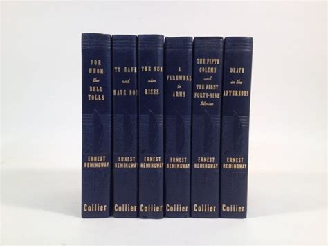 Ernest Hemingway Book Collection 6 Volume Complete Set