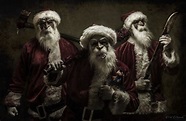 Holiday Christmas Santa Axe Dark Creepy Wallpaper | Horror movies ...