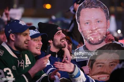 Toronto On April 29 Toronto Maple Leafs Fans Erupt In Joy As The