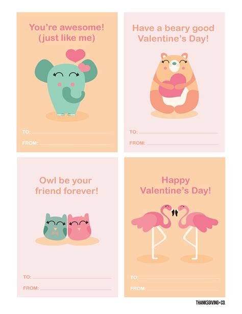 Printable Owls Valentine Cards Free