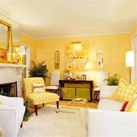 20 gorgeous living rooms with creative color palettes. Yellow Paint Living Room Color Scheme - DECORATHING
