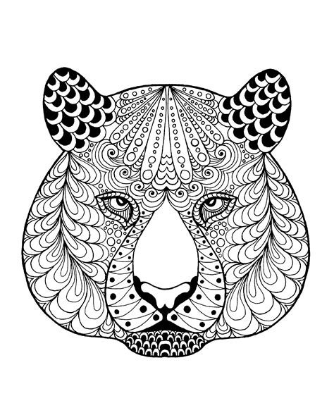 Tiger Zentangle Coloring Page By Inspirationbyvicki On