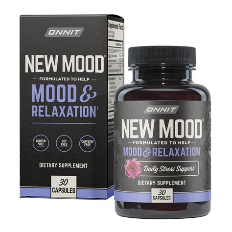 Onnit New Mood Daily Stress Mood And Relaxation Supplement 30 Ct