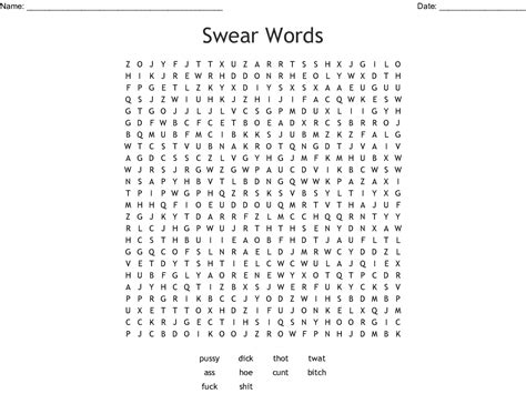 Swear Word Search Printable Printable Word Searches