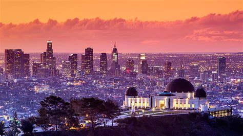 Hd Wallpaper Usa California Los Angeles Griffith Park Observatory