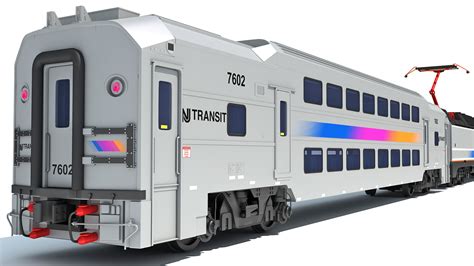 modelo 3d NJ Tren de tránsito de Nueva Jersey - TurboSquid 1527098