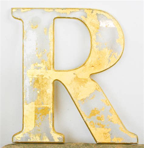 Vintage Resin R Shop Front Letter By Bonnie And Bell