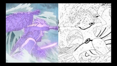 Naruto Vs Sasuke Final Fight I Anime And Manga Differences Youtube