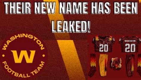 Washington Football Team New Name Leak Officially Announced