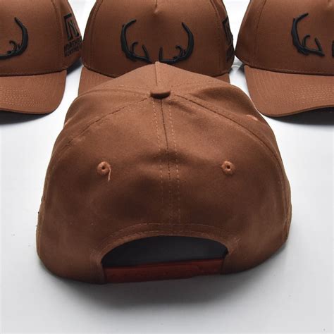 Fallow Antler A Frame Hat Brown Hat With Black Logo North East