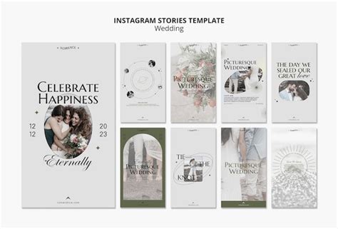 Premium Psd Wedding Celebration Instagram Stories