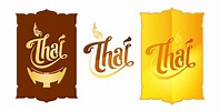 Thai letters font logo for thai brand and business. 2034375 Vector Art ...