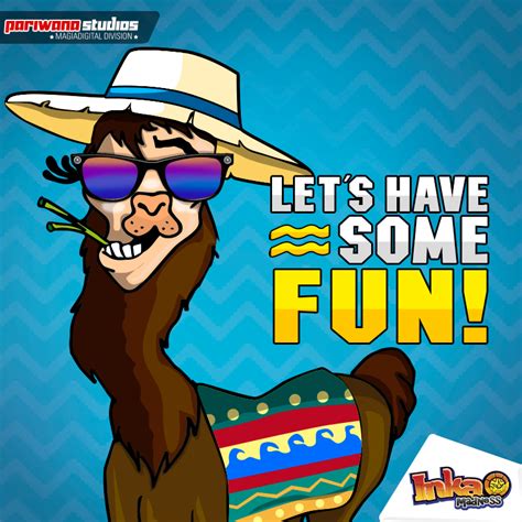 Llama Says Lets Have Some Fun Inkamadness Games Apps Comic Book
