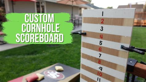 How To Build A Cornhole Scoreboard With Beer Holder Easy Custom Diy