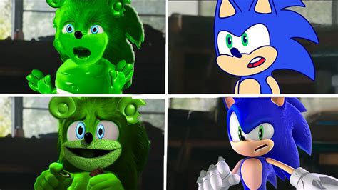 Sonic The Hedgehog Movie Gummy Bear Vs Sonic Prime Uh Meow All Designs