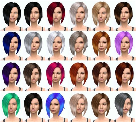 Sims4customhair Sims 4 24 Default Hair Retextures Download Sims