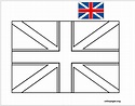 United Kingdom flag printable coloring page – Colorpages.org