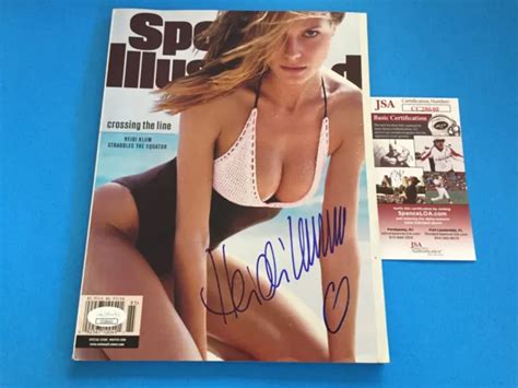 Heidi Klum Sexy 1998 Si Swimsuit Issue Sports Illustrated Magazine Mag Jsa Coa 199 99 Picclick