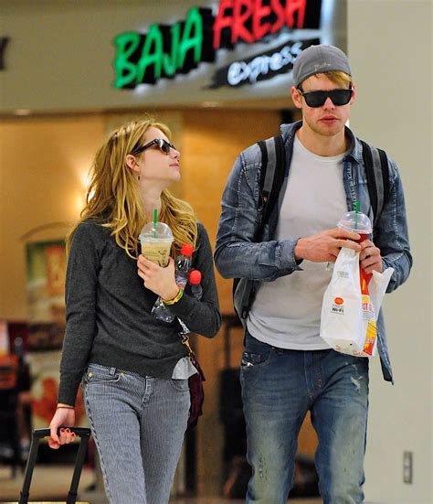 Emma Roberts And Boyfriend Chord Overstreet Depart Lax Jul Chord Overstreet Photo