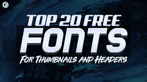 Download Best Fonts Styles For Thumbnails Logos Channel Arts Best Vrogue Co