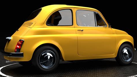 Fiat 500 Free Vr Ar Low Poly 3d Model Cgtrader